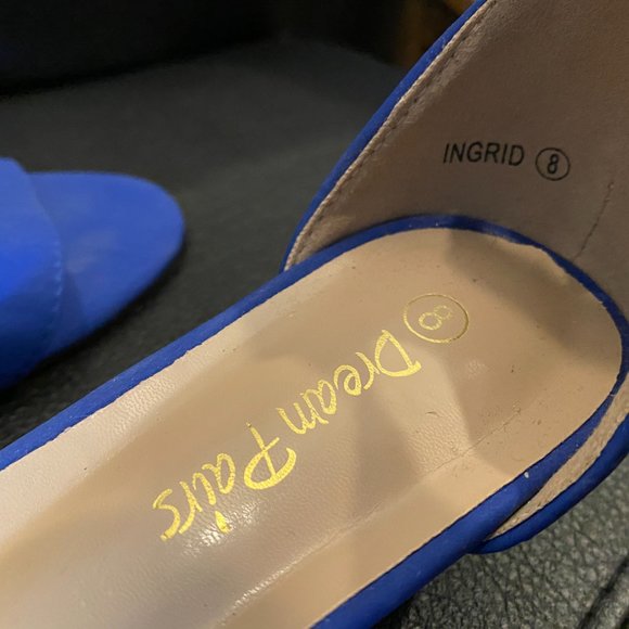 Blue Dream Pairs Low Wedge w/ Ankle Strap Sandal - Picture 2 of 3